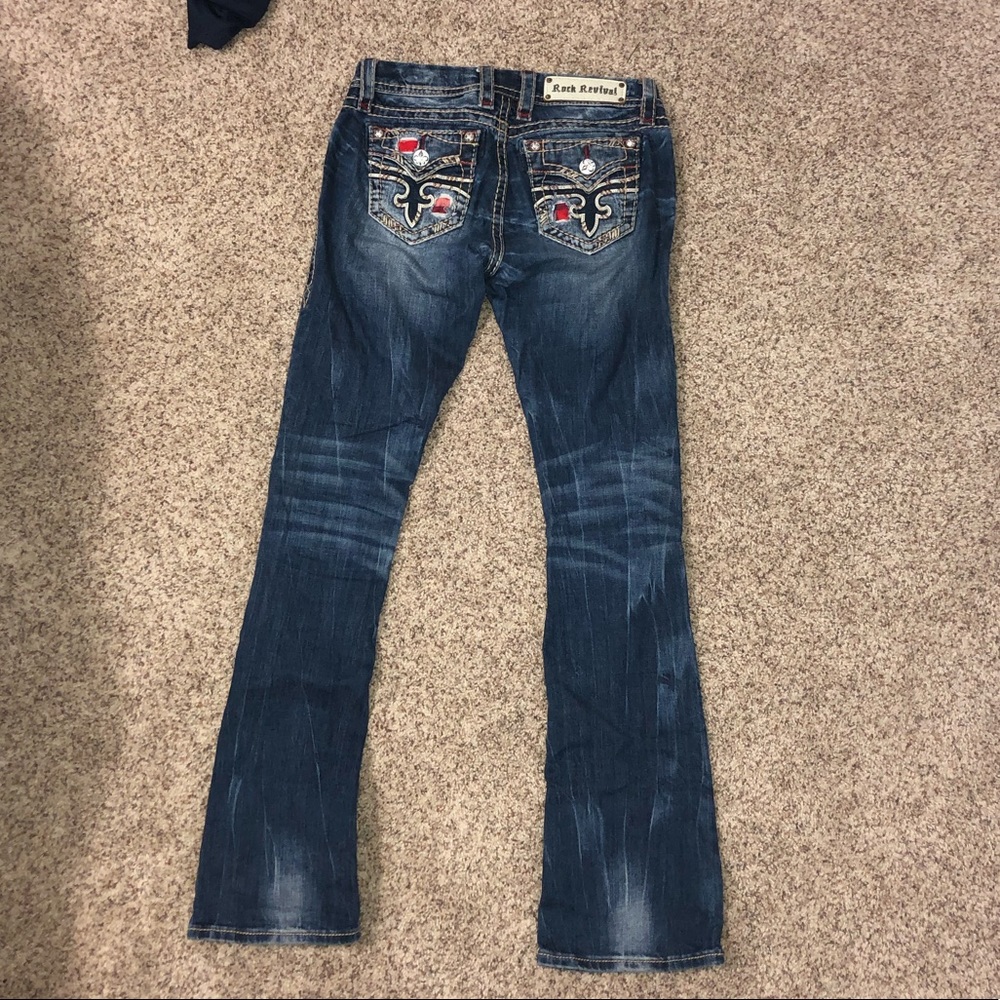 Rock Revival patch pocket jeans
